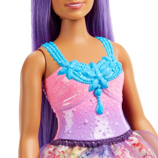 Barbie Dreamtopia, bambola principessa, capelli multicolore, corpetto  scintillante