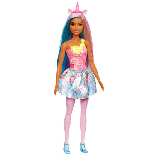 Barbie Dreamtopia, bambola dai capelli blu e rosa, il corpetto scintillante  e una gonna rimovibile con stampa di nuvole - Barbie - Bambole Fashion -  Giocattoli | IBS