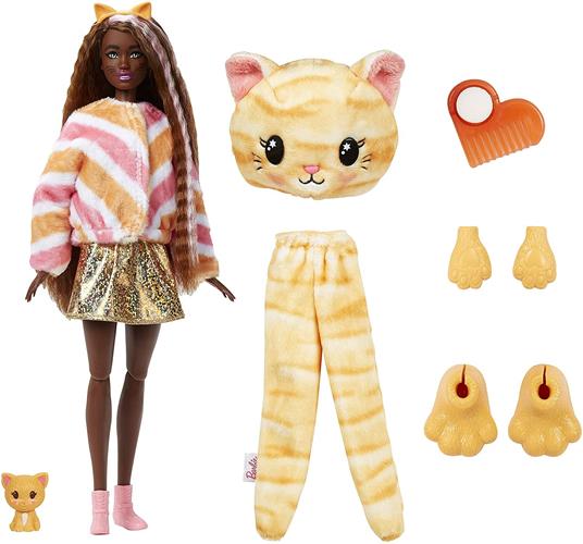Barbie - Bambola Cutie Reveal Gatto, Gattino Giocattolo per Bambini 3+  Anni, HHG20 - Barbie - Bambole Fashion - Giocattoli | IBS