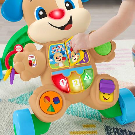 Fisher-Price - Cagnolino Primi Passi Edizione Multilingue, Giocattolo Elettronico Musicale Educativo per Camminare - 3