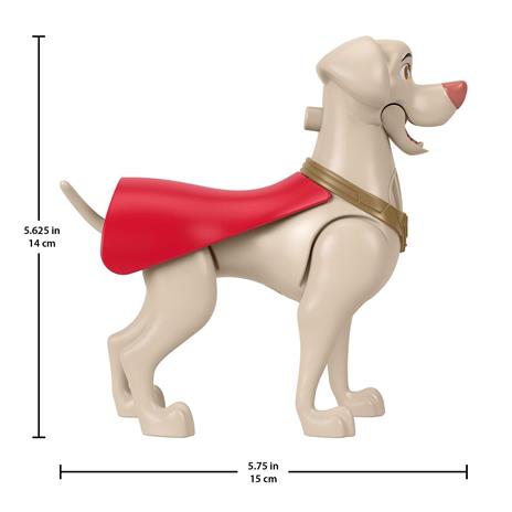 Fisher-Price DC League of Super-Pets, Krypto Super Bau snodato, 10 suoni diversi, con 4 gambe mobili e morbido mantello - 2