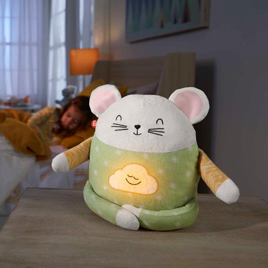 Fisher-Price - Topino Meditazione e Relax, peluche con suoni rilassanti, esercizi guidati di meditazione e musica - 3