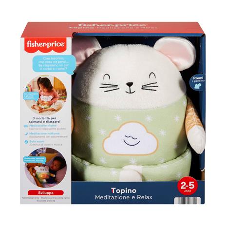 Fisher-Price - Topino Meditazione e Relax, peluche con suoni rilassanti, esercizi guidati di meditazione e musica - 6