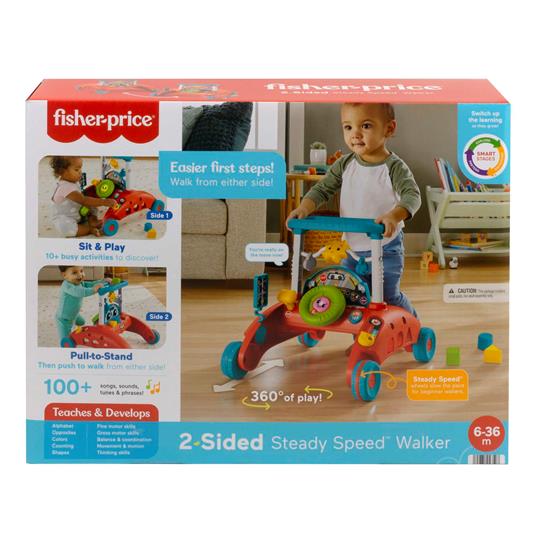 Fisher-Price Primi Passi al Volante, multilingue, giocattolo ispirato a una  macchina che incoraggia i bambini a camminare - Fisher Price - Primi giochi  - Giocattoli | IBS