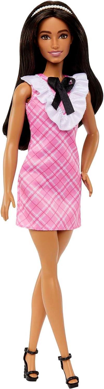 Barbie Fashionistas Vestito Rosa Capelli neri - Barbie - Bambole Fashion -  Giocattoli