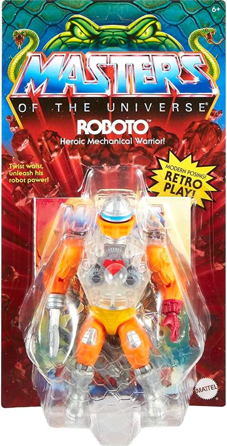 Masters Of The Universe Origins Action Figura Roboto 14 Cm Mattel - 6