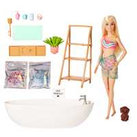 Barbie - Mercato Frutta e Verdura Playset con bambola bionda, include  bancarella del mercato, registratore di cassa - Barbie - Bambole Fashion -  Giocattoli