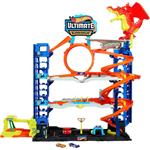 Hot Wheels City Mega Garage Playset Con 2 Macchinine Die-Cast, Box Per Riporre Oltre 50 Macchinine