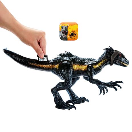 Jurassic World - Indoraptor Cerca e Attacca, funzionalità di attacco specifiche, luci e suoni e azione graffiante - 5