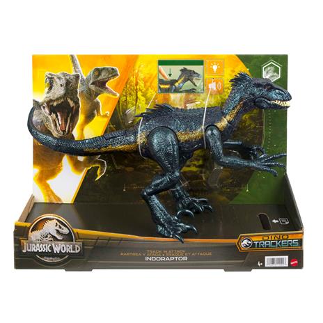 Jurassic World - Indoraptor Cerca e Attacca, funzionalità di attacco specifiche, luci e suoni e azione graffiante - 6