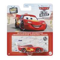 Cars 3 Lightning McQueen con Ruote da Corsa Macchina Giocattolo in Scala  1:55 FLM20 - Mattel - Cartoons - Giocattoli