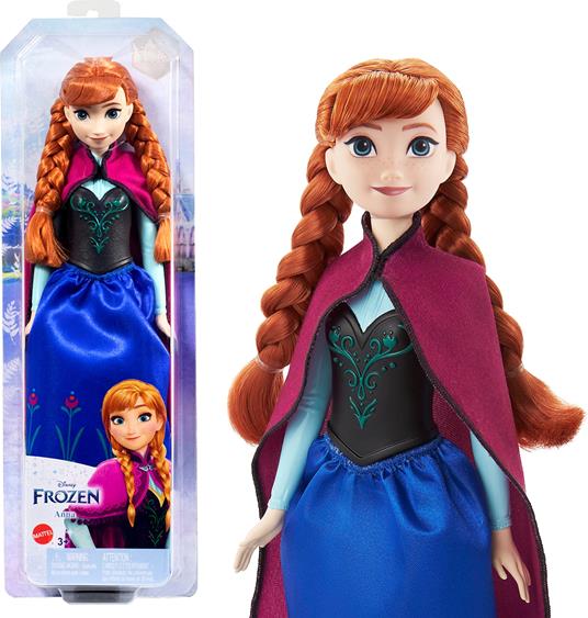 Disney Frozen Anna Doll - Mattel - Bambole Fashion - Giocattoli