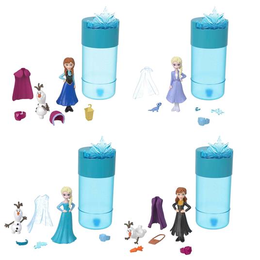 Disney Frozen - Snow Color Reveal, Bambola con 6 sorprese tra Cui Un Personaggio, Ispirata ai Film Disney