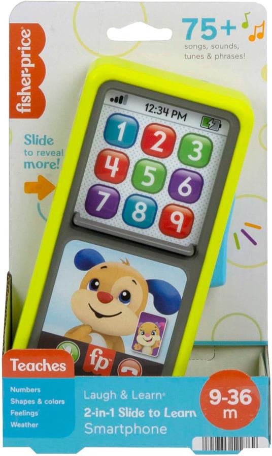 Fisher-price – smartphone scorri e impara, telefono giocattolo educativo  con luci, musica e contenuti multilingue - Fisher-Price - Primi giochi -  Giocattoli | IBS
