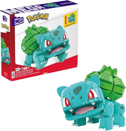 Pokémon Mega Construx Construction Set Jumbo Bulbasaur 17 Cm Mattel