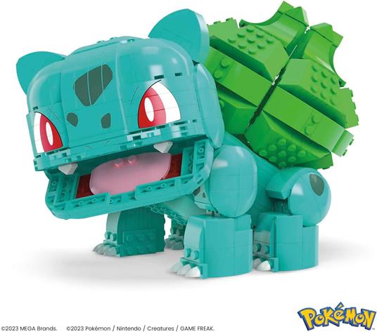 Pokémon Mega Construx Construction Set Jumbo Bulbasaur 17 Cm Mattel - 2