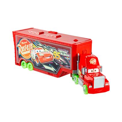 Disney pixar cars playset mack trasportatore 2 in 1 glow racers