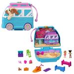 Polly Pocket Furgoncino Cucciolo Sole E Mare, Giocattolo Da Viaggio, Bambole E Playset