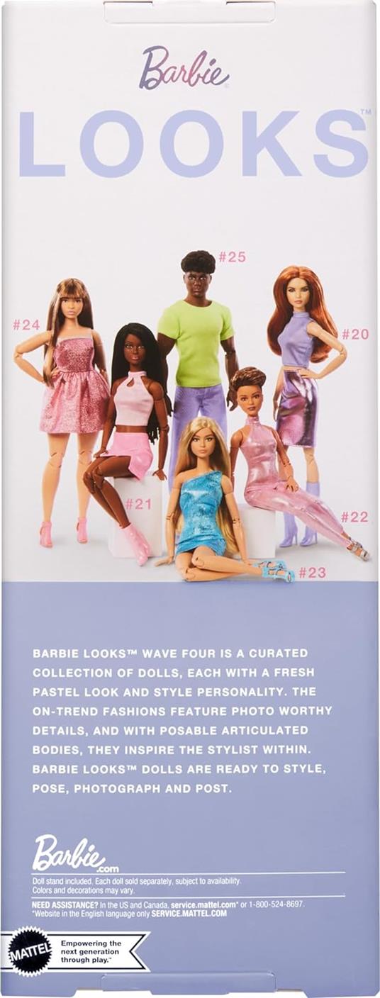 Barbie Signature Looks - Vestito Lilla Capelli Rossi - 6