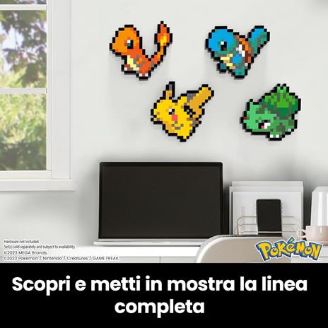 Mega Pokémon Showcase - Charmander, Set in Stile retrò pixelato da Costruire con 349 Pezzi - 4