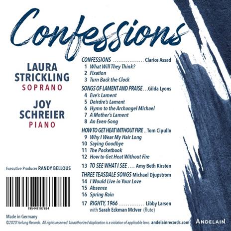 Confessions - CD Audio di Laura Strickling - 2