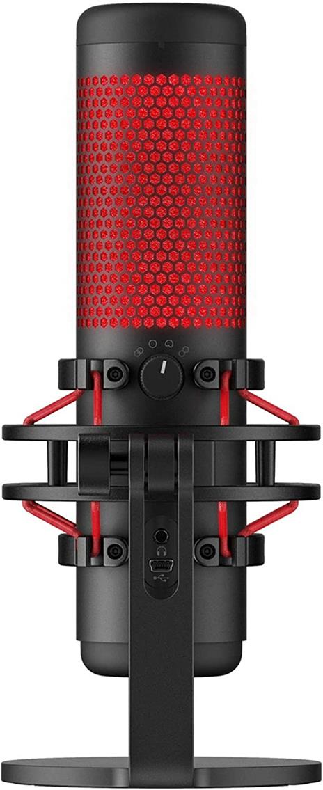HyperX HX-MICQC-BK Quadcast, Microfono Standalone per Streamer e Podcaster - 3