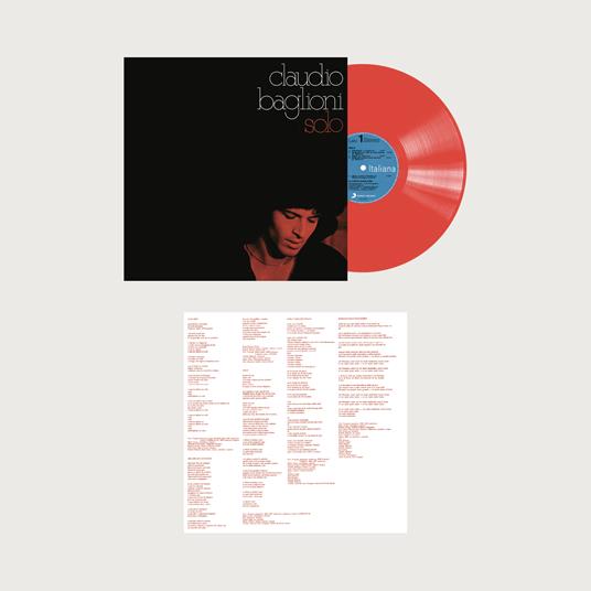 Solo (180 gr. Red Coloured 192khz Limited & Numbered Vinyl Edition) - Claudio  Baglioni - Vinile