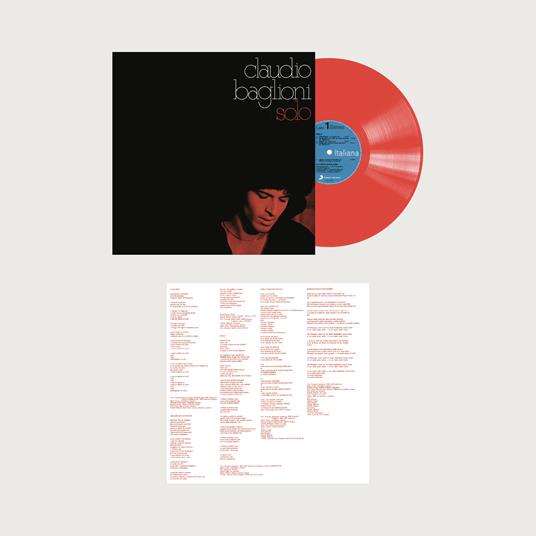 Solo (180 gr. Red Coloured 192khz Limited & Numbered Vinyl Edition) - Vinile LP di Claudio Baglioni