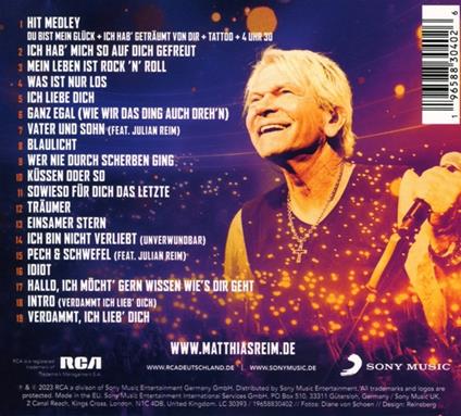 Die Hohepunkte Der Arena-Konzerte - Live! - CD Audio di Matthias Reim