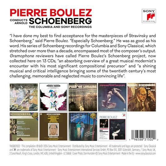 Pierre Boulez Conducts Arnold Schönberg - CD Audio di Pierre Boulez,Arnold Schönberg - 2