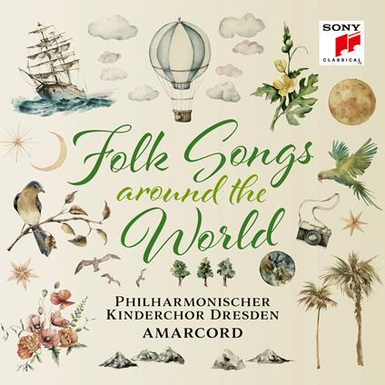 Folk Songs. Around the World - CD Audio di Philharmonischer Kinderchor Dresden