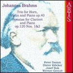 Trio con corno - Sonate per clarinetto - CD Audio di Johannes Brahms