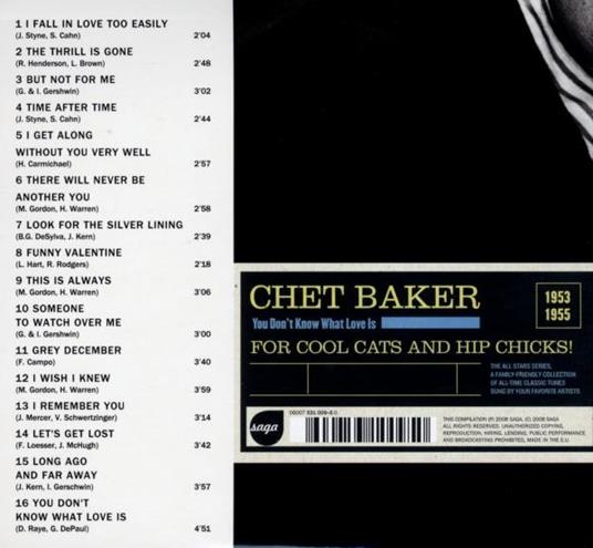 You Don't Know What Love Is - CD Audio di Chet Baker - 2