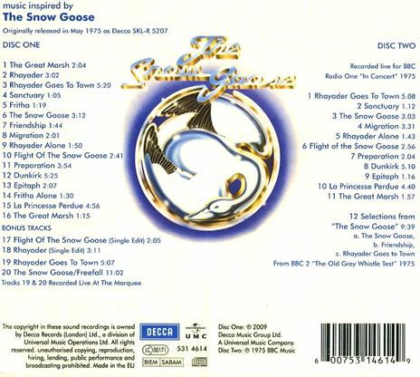 The Snow Goose (Deluxe Edition) - CD Audio di Camel - 2