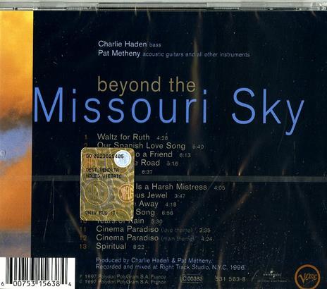 Beyond the Missouri Sky - CD Audio di Charlie Haden,Pat Metheny - 2