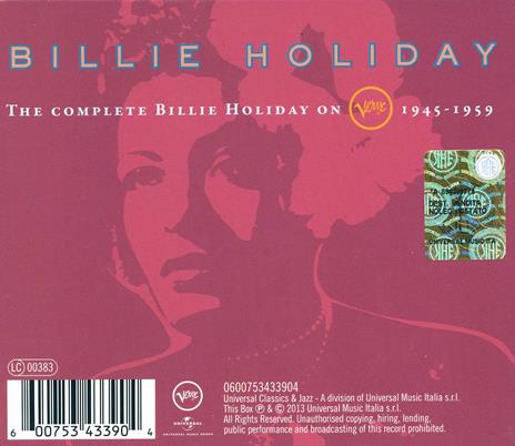 The Complete Billie Holiday on Verve 1945-1959 - CD Audio di Billie Holiday - 2