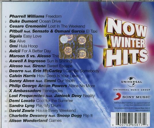 Now Winter Hits 2015 - CD Audio - 2