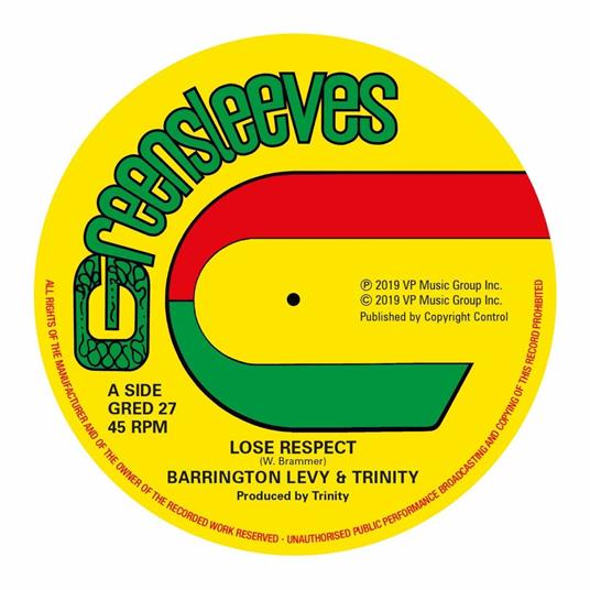 Lose Respect (Extended Version) - Vinile LP di Barrington Levy,Trinity