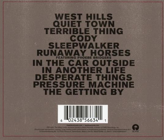 Pressure Machine - CD Audio di Killers - 2