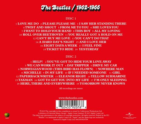 The Beatles 1962–1966 (2023 Edition - The Red Album 2 CD Digipack with booklet) - CD Audio di Beatles - 3
