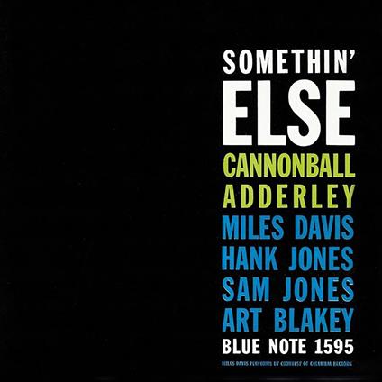 Somethin' Else (Blue Vinyl) - Vinile LP di Julian Cannonball Adderley