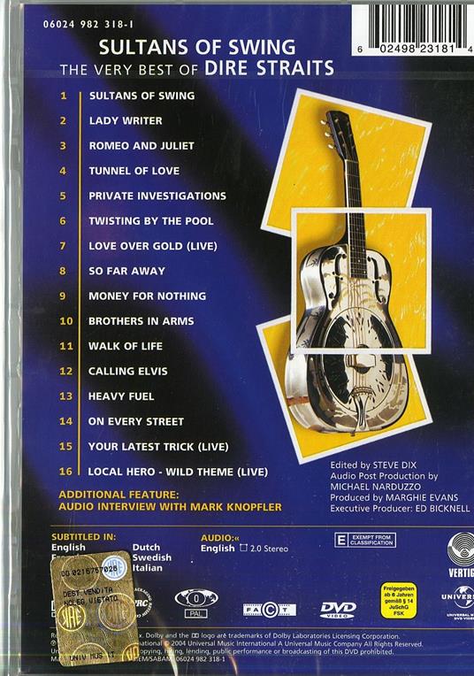 Dire Straits. Sultans of Swing. The Best of (DVD) - Dire Straits - CD | IBS