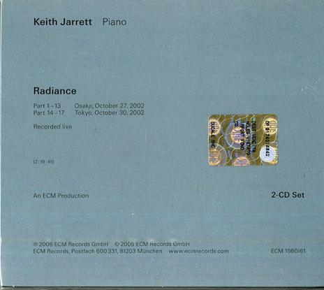 Radiance - CD Audio di Keith Jarrett - 2