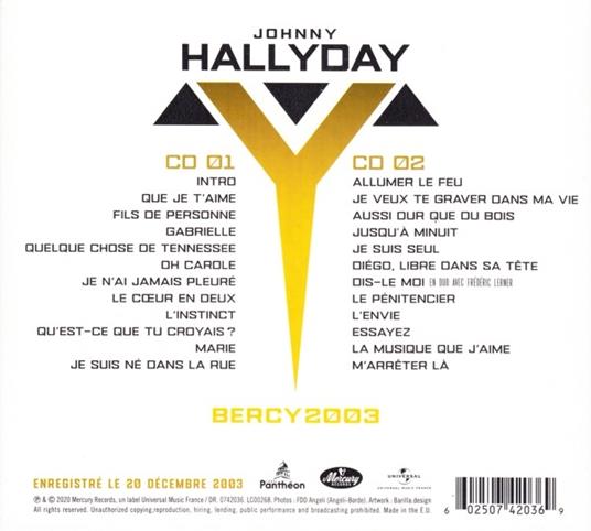 Bercy 2003 - CD Audio di Johnny Hallyday