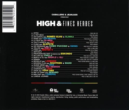 High & Fines Herbes - CD Audio di Caballero & Jeanjass