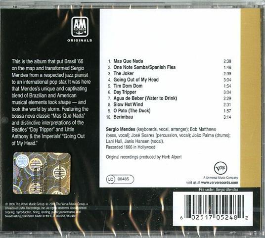 Herb Alpert Presents Sergio Mendes & Brasil '66 - CD Audio di Sergio Mendes & Brasil '66 - 2