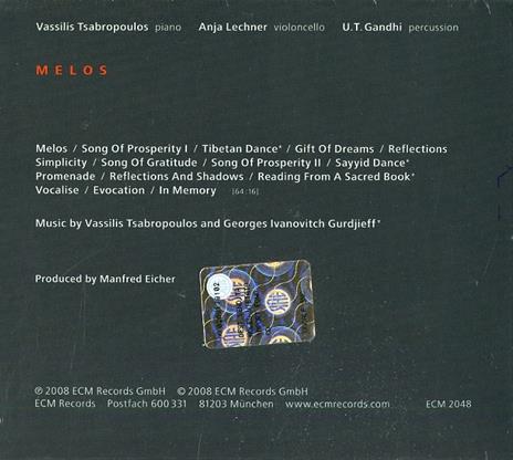 Melos - CD Audio di Vassili Tsabropoulos - 2