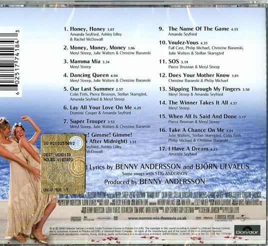 Mamma Mia! (Colonna sonora) - CD | IBS