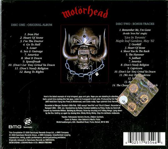 Iron First (Deluxe Edition) - CD Audio di Motörhead - 2