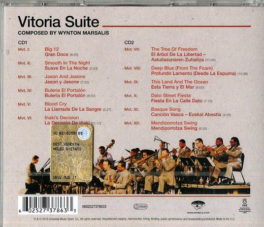 Vitoria Suite - CD Audio di Paco De Lucia,Wynton Marsalis,Jazz at Lincoln Center Orchestra - 2